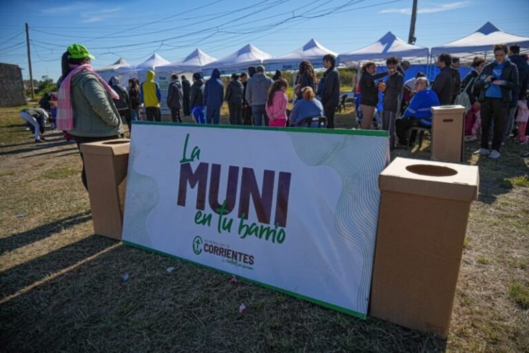 Operativo La Muni en Tu Barrio en el barrio Pirayuí Nuevo de Corrientes