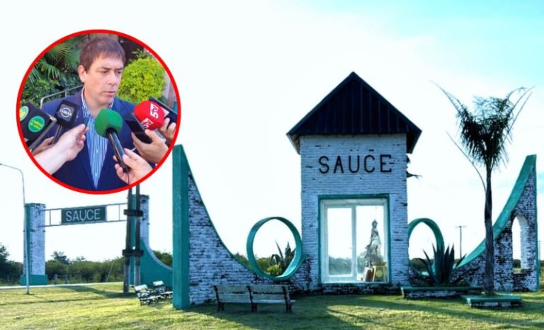 Intendente Carlos Romano en Sauce