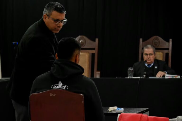 Víctor Gustavo Fernández declarando en el juicio por la desaparición de Loan Danilo Peña
