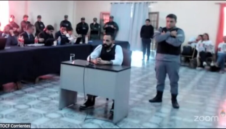 Tribunal durante el careo entre Nicolás Soria y Roberto Sotelo
