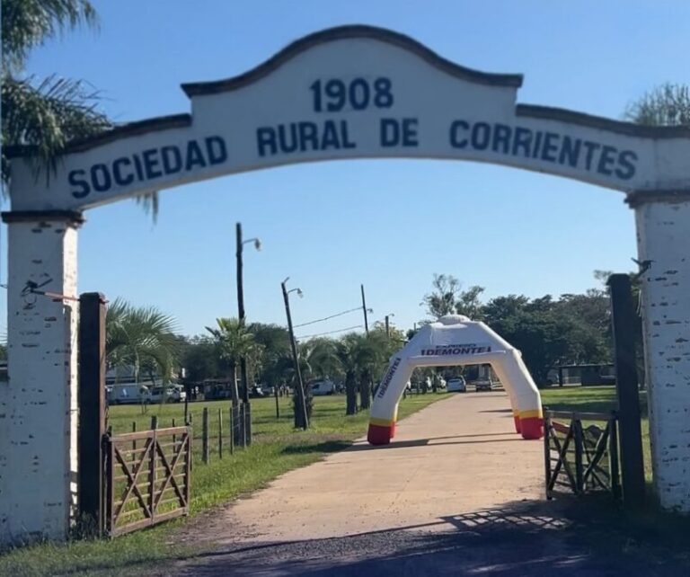 Vista del predio de la Sociedad Rural de Corrientes en Riachuelo durante una exposición
