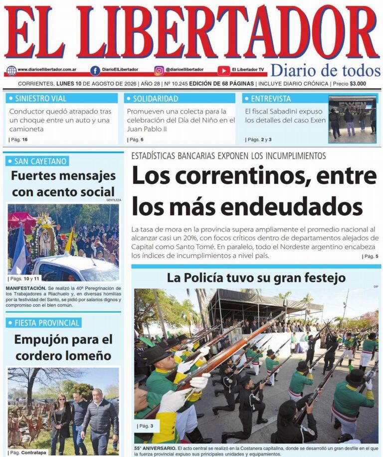 Portada del Diario Digital del 10 de agosto de 2026