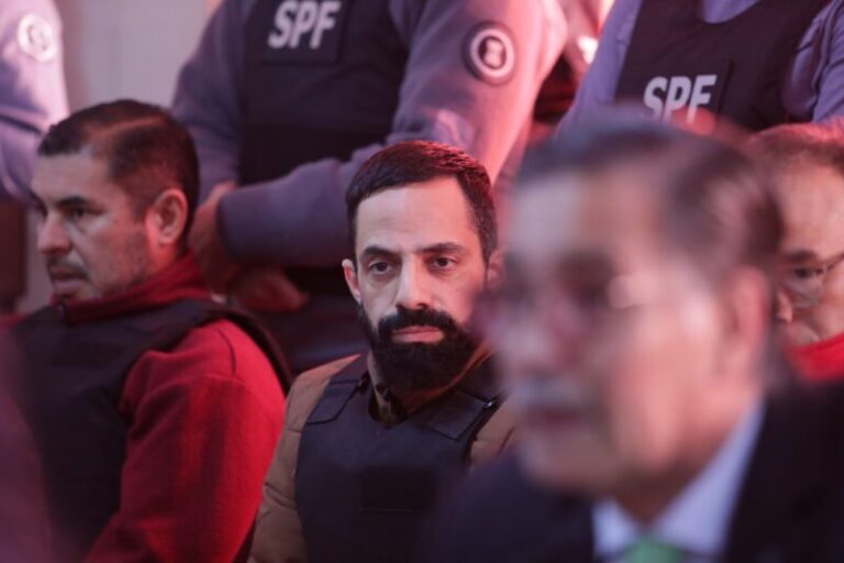 Nicolás Soria en la audiencia del juicio por la desaparición de Loan Danilo Peña