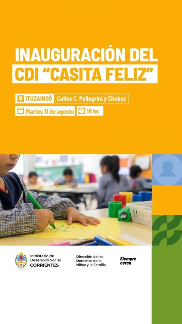 Inauguración del CDI Casita Feliz en Ituzaingó