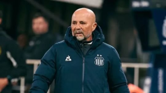 Jorge Sampaoli durante un partido de Talleres