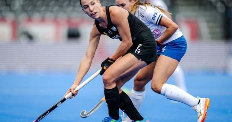 Las Leonas celebran un gol en el Mundial de hockey 2026