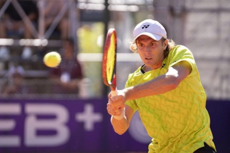 Lautaro Midón en el partido de la qualy del US Open