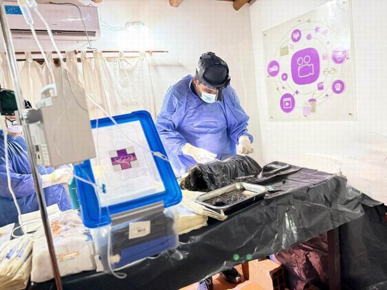 Quirófano móvil del programa de esterilización animal en Corrientes