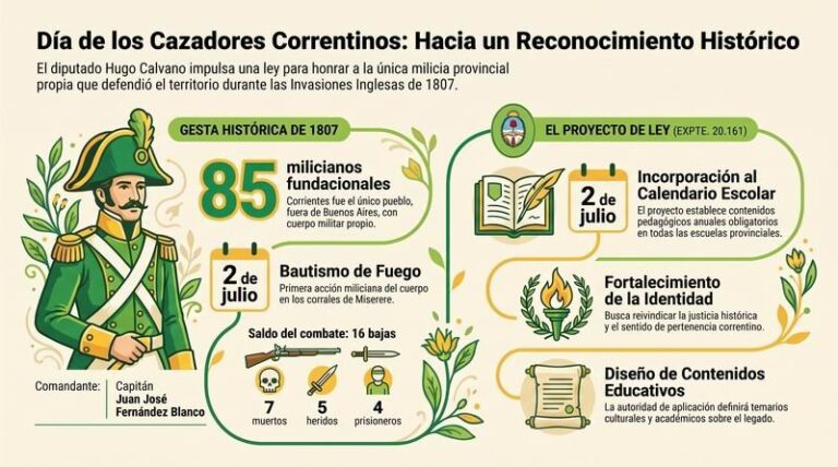 Homenaje a los Cazadores Correntinos en la Segunda Invasión Inglesa