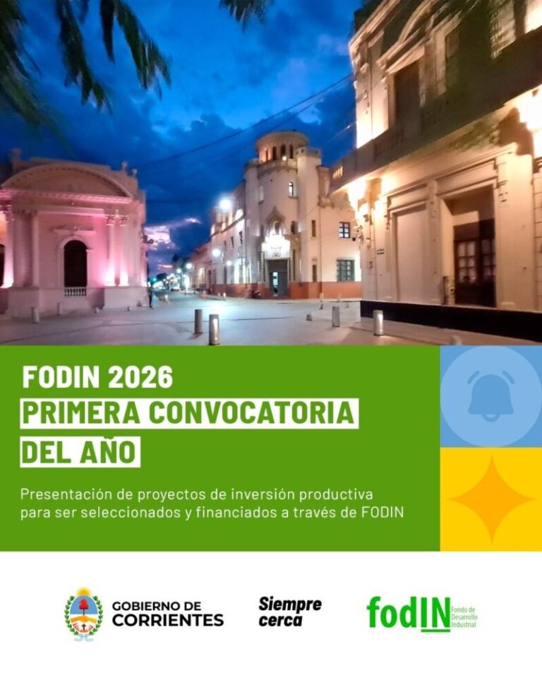 Convocatoria FODIN 2026 proyectos productivos Corrientes