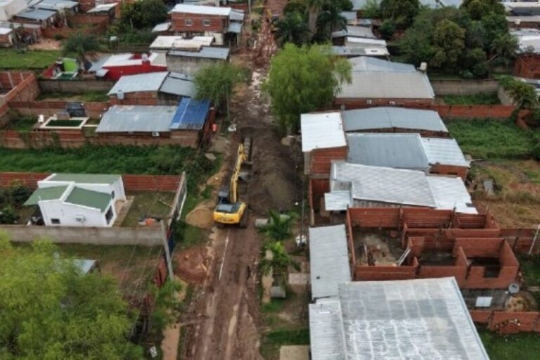 Obra de infraestructura pluvial en el barrio San Ignacio, Corrientes