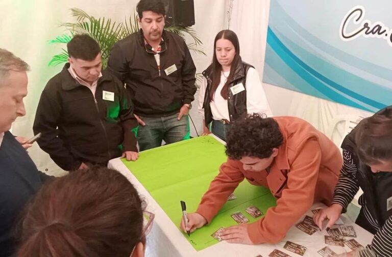 Autoridades durante la 42° Fiesta Provincial del Agricultor en Carolina