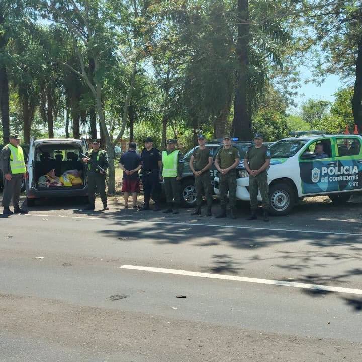 Operativo policial en la Ruta Nacional 12