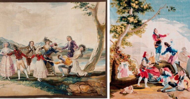 Tapiz de Francisco de Goya, perteneciente a las Colecciones Reales de España