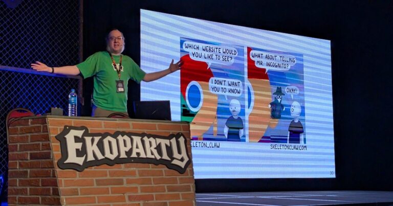 Asistentes a la conferencia Ekoparty en Buenos Aires