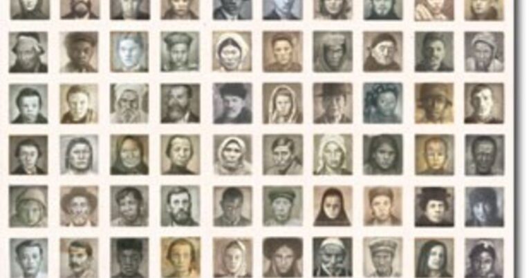 Ilustración de la portada del libro Emigrantes de Shaun Tan