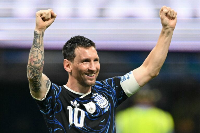 Lionel Messi con la camiseta de la selección argentina