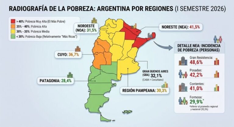 Personas caminando por una calle de la ciudad de Corrientes