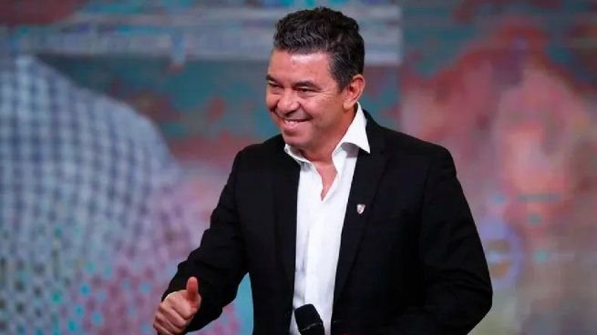 Marcelo Gallardo durante un partido como entrenador de River Plate