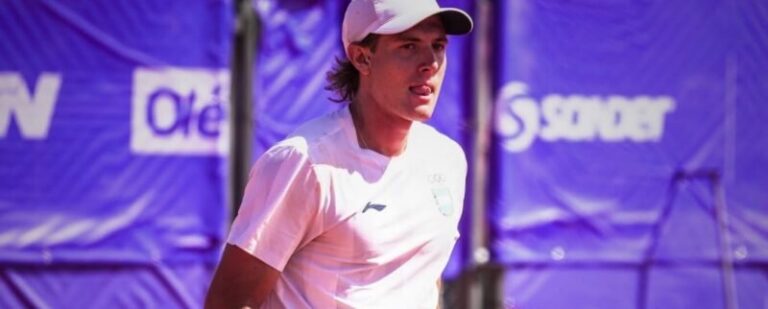 Lautaro Midón y Juan Manuel La Serna durante la final de dobles masculino en los Juegos Suramericanos Santa Fe 2026