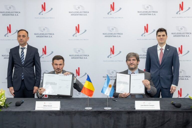 Firma del Memorándum de Entendimiento entre Nucleoeléctrica Argentina y SN Nuclearelectrica en Bucarest