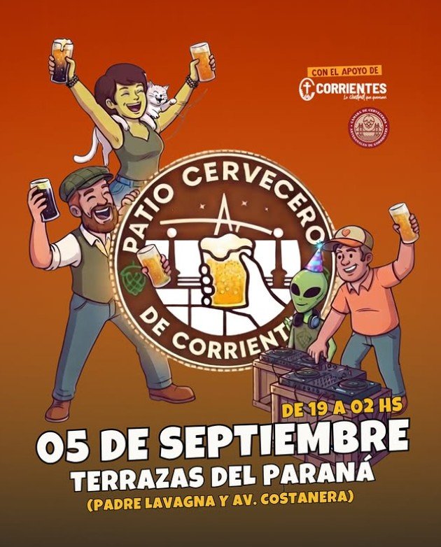 Paseo Terrazas del Paraná con stands de cerveza artesanal