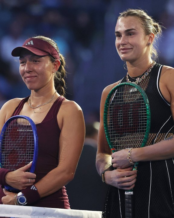 Aryna Sabalenka durante el partido de semifinales del US Open