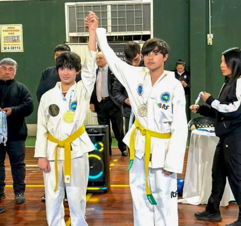Competencia de Taekwondo ITF en la Secretaría de Deportes del barrio Ferré, Corrientes