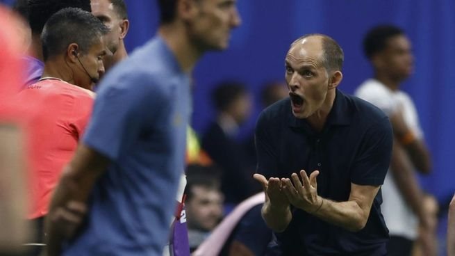 Thomas Tuchel, entrenador de Inglaterra, durante el partido ante Argentina