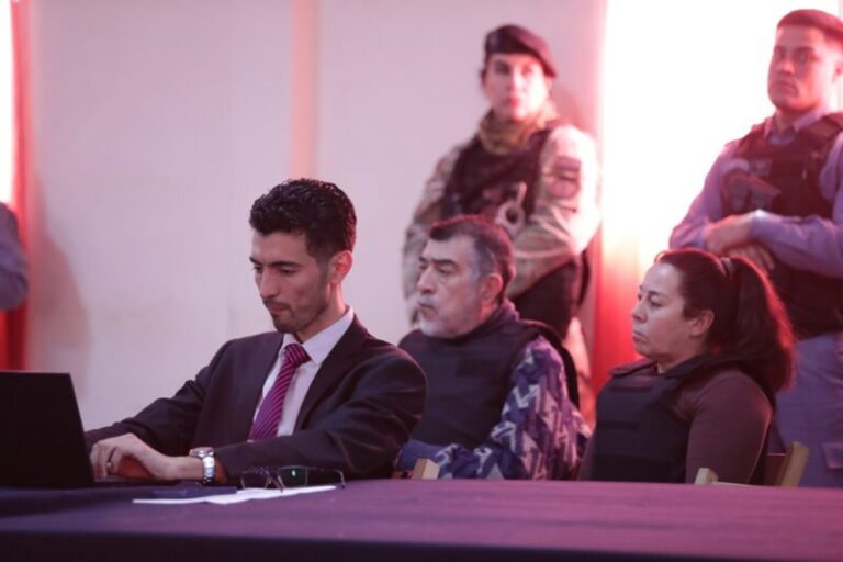 María Victoria Caillava declarando en el juicio oral por el caso Loan