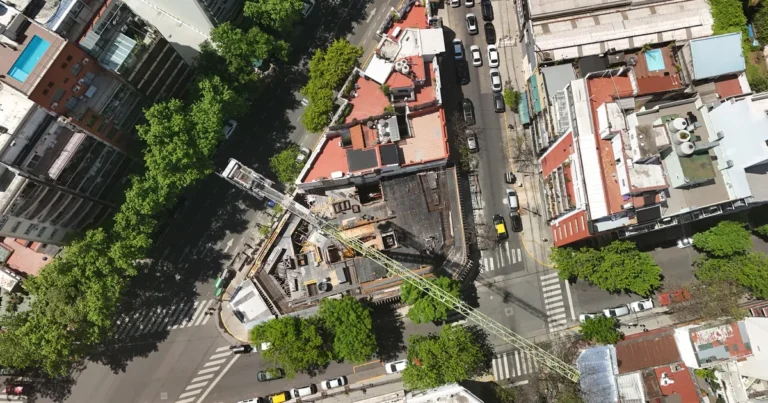 Pared de una vivienda lindera a una torre en construcción en Caballito que se desmoronó