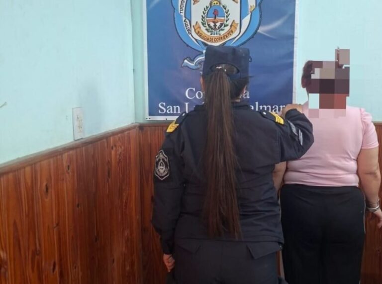 Móvil policial en San Luis del Palmar