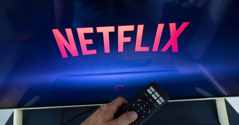 Logo de Netflix en una pantalla