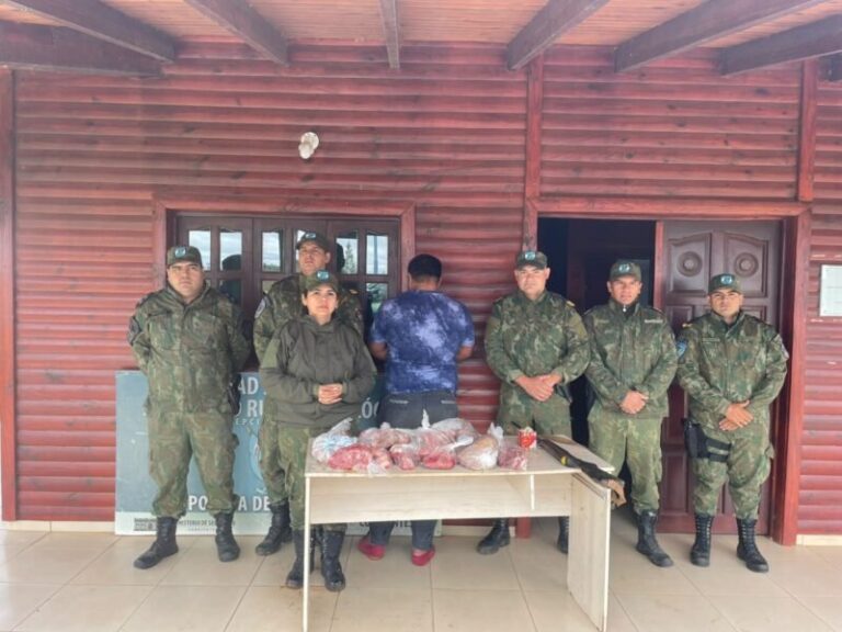 Carne secuestrada en procedimiento policial en Santa Rosa