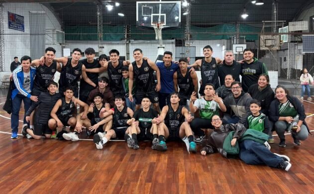 Partido de básquetbol de la Liga Provincial de Mayores 2026 entre Sportivo y Pingüinos